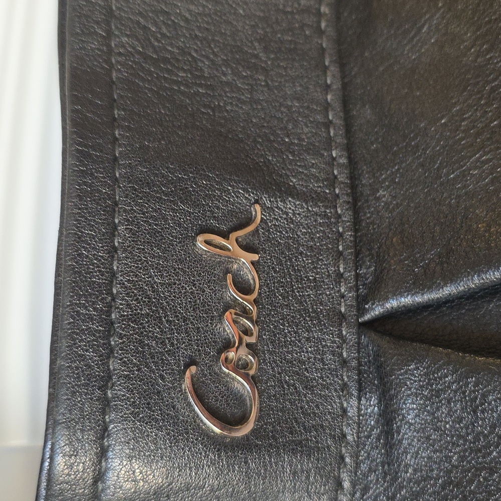 Coach Ashley Leather Hippie Pleated Shoulder Bag Crossbody Purse - Picture 3 of 16